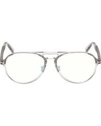 Tom Ford - 57Mm Pilot Light Blocking Optical Glasses - Lyst
