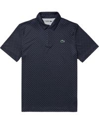 Lacoste - Regular Fit Print Stretch Polo Shirt - Lyst