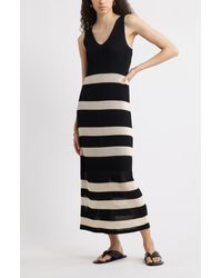 Nordstrom - Sleeveless Open Stitch Maxi Sweater Dress - Lyst