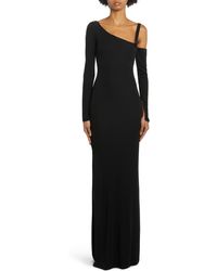 Tom Ford - One-shoulder Long Sleeve Jersey Gown - Lyst