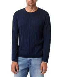 John Varvatos - Brycen Broken Argyle Organic Cotton Sweater - Lyst