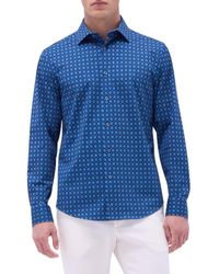 Bugatchi - Jimmy Ooohcotton Medallion Print Button-Up Shirt - Lyst