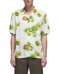 Rag & Bone - Avery Print Short Sleeve Button-up Camp Shirt - Lyst