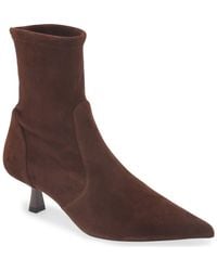 Stuart Weitzman - Stuart Supersculpt Pointy Toe Bootie 50 - Lyst