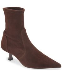 Stuart Weitzman - Stuart Supersculpt Pointy Toe Bootie 50 - Lyst
