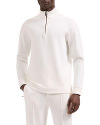 Bugatchi - Soft Touch Quarter Zip Sweatshirt - Lyst