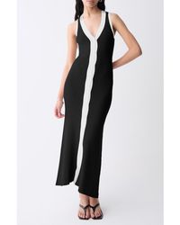 DELUC - Vila Sleeveless Rib Sweater Dress - Lyst
