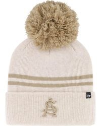 '47 - Arizona State Sun Devils Core & Inline Latte Cuffed Knit Hat With Pom - Lyst
