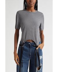 Simone Rocha - Easy Bow Tails Cotton T-Shirt - Lyst