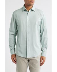 Bugatchi - Jimmy Ooohcotton Herringbone Button-Up Shirt - Lyst