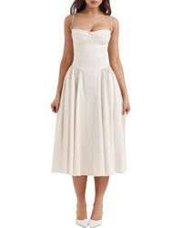House Of Cb - Samaria Corset Fit & Flare Dress - Lyst
