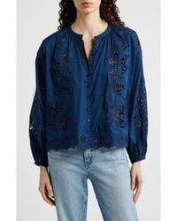 FARM Rio - Artisanal Button-Up Top - Lyst