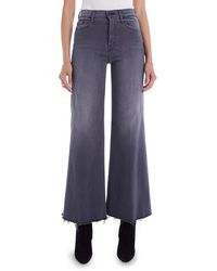 Mother - The Tomcat Roller Frayed Wide Leg Jeans - Lyst