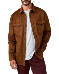 7 Diamonds - Country Road Faux Suede Shirt Jacket - Lyst