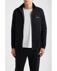 BOSS - Authentic Cotton Track Jacket - Lyst