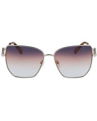 Longchamp - 58Mm Gradient Rectangular Sunglasses - Lyst