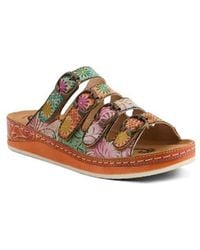 Spring Step - Bellini Platform Wedge Slide Sandal - Lyst