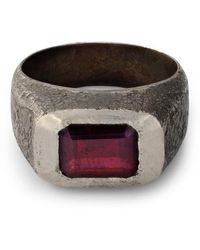 EX-A STUDIO - Mbf-G02 Ring & Garnet Ring - Lyst