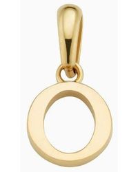 Oradina - 14K My Letter Initial Pendant Charm - Lyst