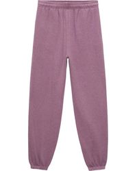 Mango - Stretch Cotton Fleece Joggers - Lyst