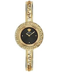 Versace - La Greca Diamond Bracelet Watch - Lyst