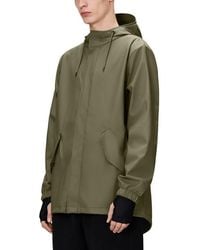 Rains - Fishtail Hooded Waterproof Rain Jacket - Lyst