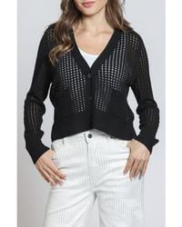 Apny - Open Stitch Cardigan - Lyst