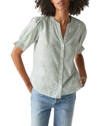 Michael Stars - Roxanne Short Sleeve Button-up Shirt - Lyst