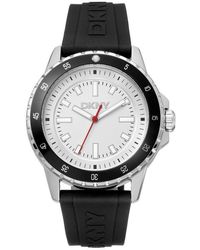 DKNY - Sport Silicone Strap Watch, 43Mm - Lyst