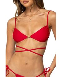 Edikted - Buffie Wrap Bikini Top - Lyst