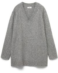 Mango - V-Neck Sweater - Lyst