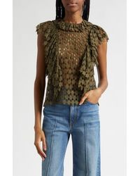 Ulla Johnson - Daevy Cutout Ruffle Top - Lyst