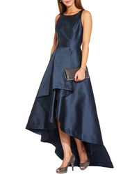 Adrianna Papell - Mikado High/low Sleeveless Gown - Lyst