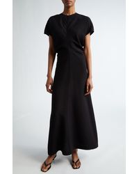 Totême - Crinkle Texture Knit Maxi Dress - Lyst