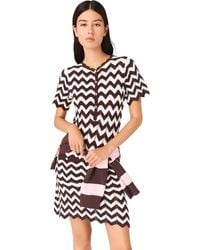 Maje - Zigzag Crochet Dress - Lyst