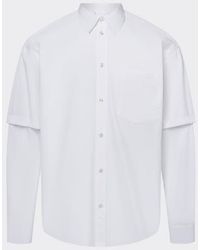 le PERE - Detached Sleeve Button Down - Lyst