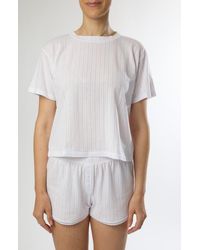 Andine - Delphine Tuscany Lace Trim Pajamas Shorts - Lyst
