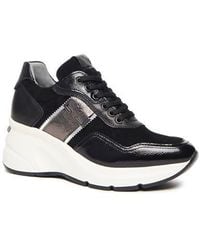 Nero Giardini - Logo Strap Wedge Sneaker - Lyst
