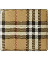 Burberry - Vintage Check Coated Canvas Bifold Wallet - Lyst