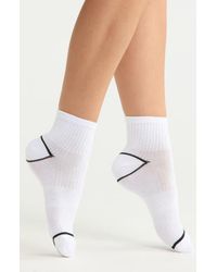 Nordstrom - Assorted 5-Pack Rib Quarter Socks - Lyst