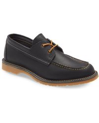 red wing moc toe derby