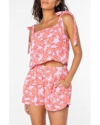 Roxy - Sunny Adelaide Floral Crop Tank - Lyst