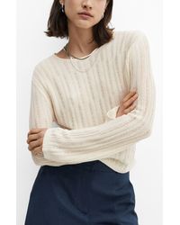Mango - Tierra Vertical Rib Sweater - Lyst
