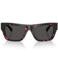 Burberry - 53Mm Rectangle Sunglasses - Lyst
