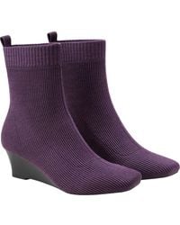 VIVAIA - Margot Wedge Bootie Square-Toe Water-Repellent Boots - Lyst
