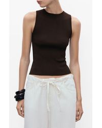 Mango - Sleeveless Sweater - Lyst