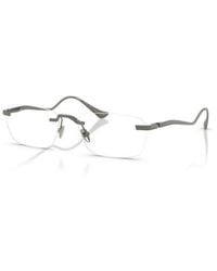 Ferrari - 54Mm Rectangle Optical Glasses - Lyst