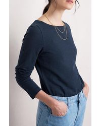 Seasalt Cornwall - Easel Long Sleeve Stretch Organic Cotton Top - Lyst