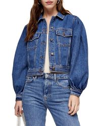 topshop raspberry denim jacket