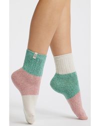 UGG - Jhene Mismatched Colorblock Quarter Socks - Lyst